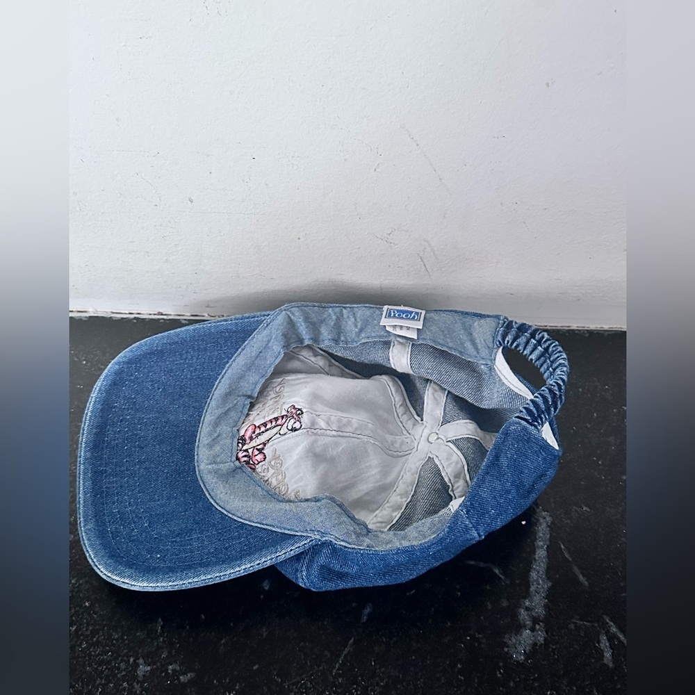Vintage Disney Tigger Pooh Denim Scrunchback Hat - Picture 2 of 4